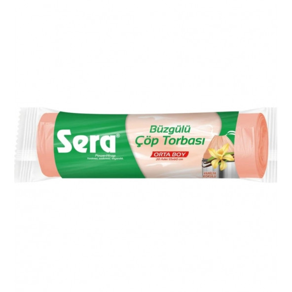 Sera Çöp Torbası Büzgülü Orta Boy Vanilya Kokulu 20'li ürün görseli 1