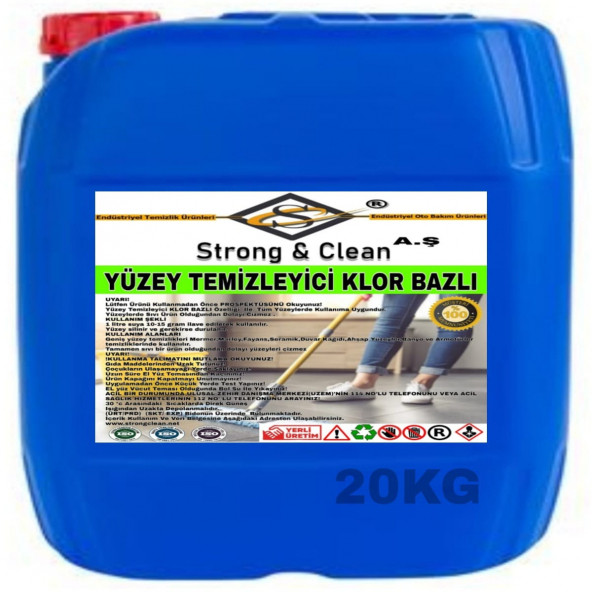 Yüzey Temizleyici Klor Bazlı 20KG ürün görseli 1