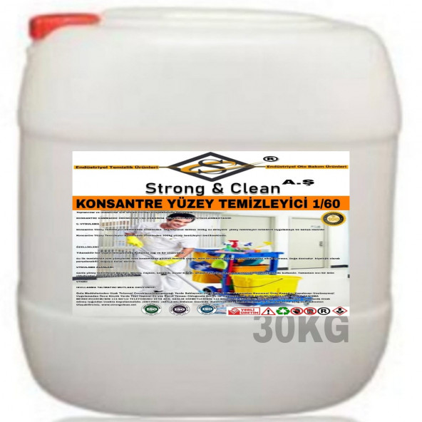 YÜZEY TEMİZLEYİCİ KONSANTRE 1/60 30KG ürün görseli 1