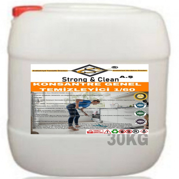 GENEL TEMİZLEYİCİ KONSANTRE 1/60 30KG ürün görseli 1