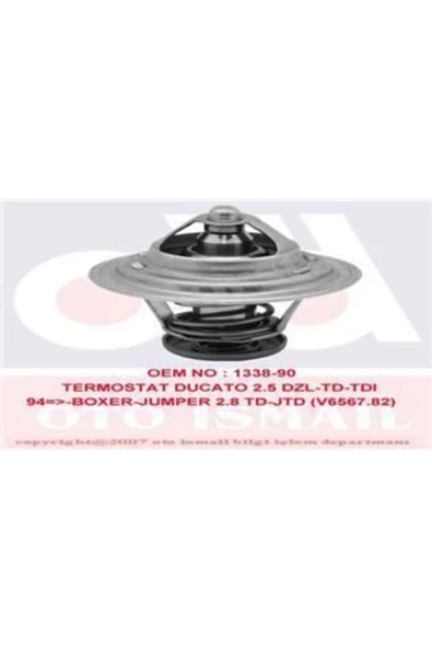 VERNET Th658182 Termostat Ducato 2.5 Dizel Td-tdı 94-boxer Jumper 2.8 Td-jtd V6567.82 ürün görseli 1