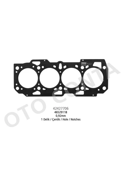 OTO CONTA Silindir Kapak Contası 0.92mm Doblo 1.9d 1-çentik 46529118 ürün görseli 1