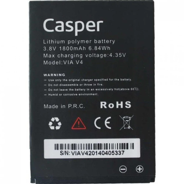 Casper V4 Batarya Pil 100 Orjinal ürün görseli 1