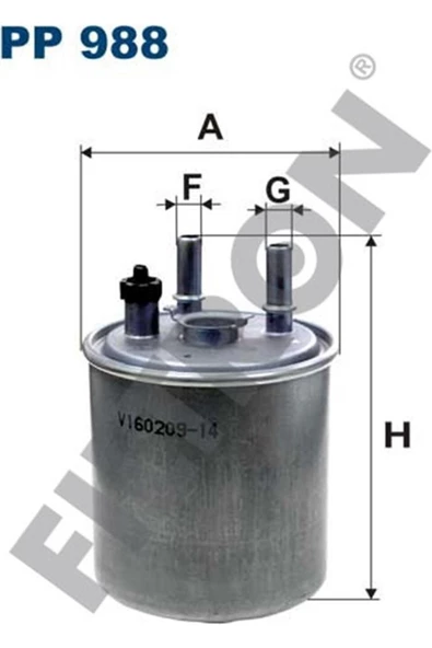 Filtron (pp988)yakıt Filtresi Kangoo 1.5dcı 08=> Laguna Iıı 1.5dcı-2.0dcı-3.0dcı 08> ürün görseli 1