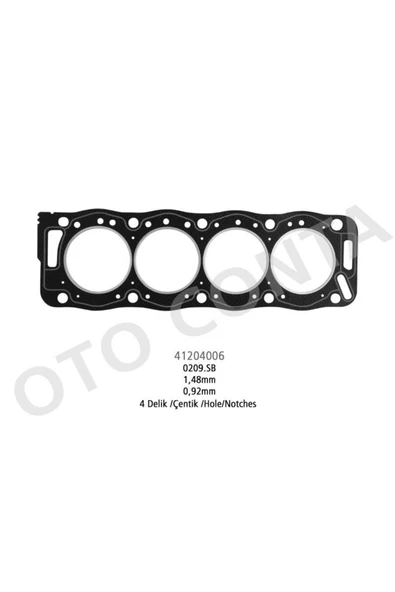 OTO CONTA Silindir Kapak Contası 1.48mm 83.00mm 405 Expert Partner / Berlıngo C15 Jumpy Xud9 4-kertik 0209.s8 ürün görseli 1