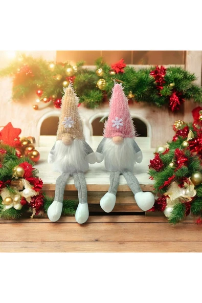 Yenigeldi 2 Adet 16 Cm Yılbaşı Şans Cücesi Iskandinav Elf Cücesi T80 Gnome ürün görseli 1