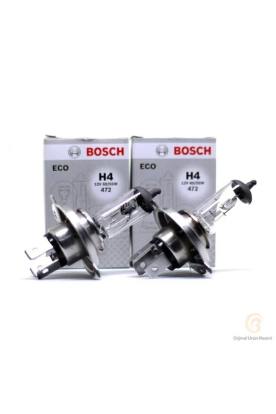 Bosch H4 Far Ampülü 12V 60 55W Tırnaklı Tip 1987302803 - 2 Adet Uyumlu ürün görseli 1