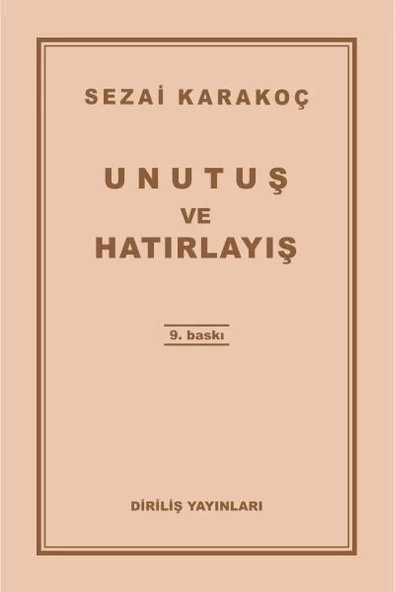 Unutuş ve Hatırlayış ürün görseli 1