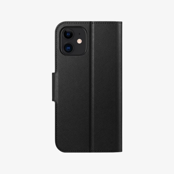 iPhone 12 / iPhone 12 Pro Kılıf, Caseology Câlin Saffiano Saffiano Black1 ACS01726 ürün görseli 1