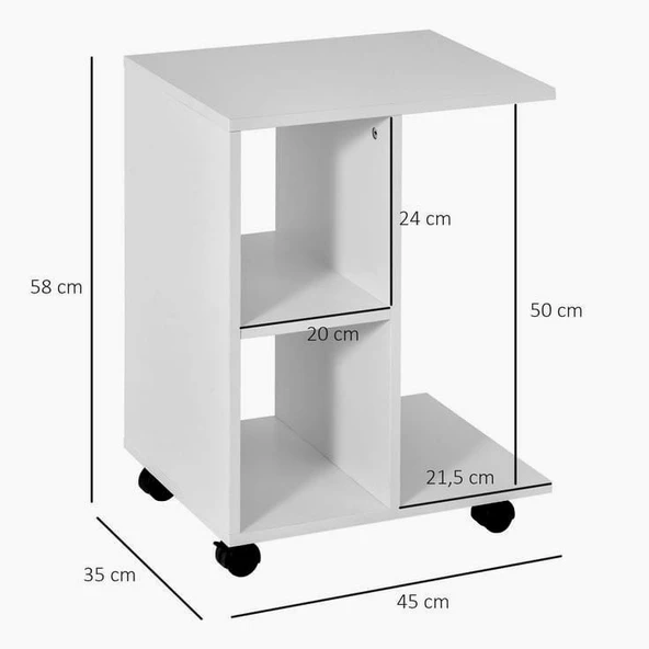 Glow Furniture Yan Sehpa - Resim 3