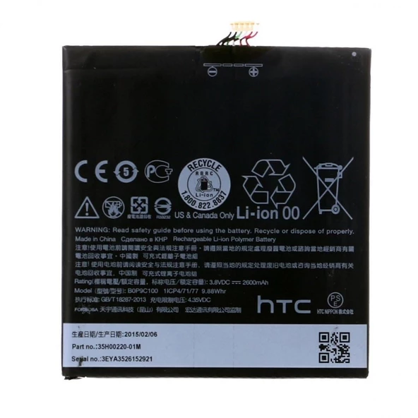 Htc 816 Batarya Pil 100 Orjinal ürün görseli 1