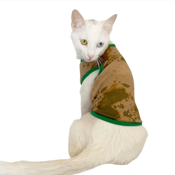 Camouflage Radar Atlet by Kemique Kedi Kıyafeti Kedi Elbise ürün görseli 1