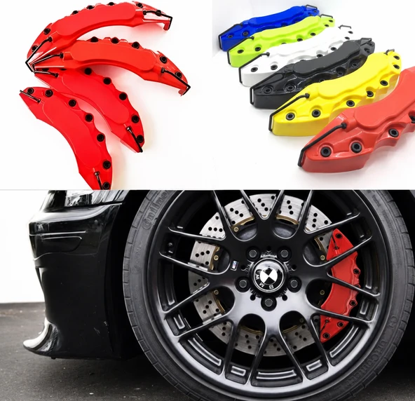 Volkswagen Fox Uyumlu Brembo Kırmızı Kaliper Kapağı 4 Parça Ön Arka Set ürün görseli 1