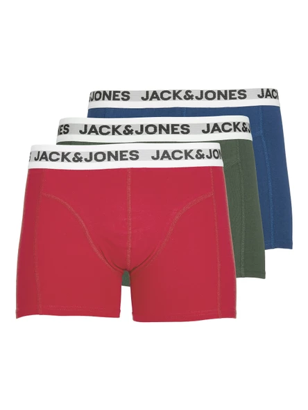 JACK JONES Erkek Pamuklu 3 lü Paket Boxer 12228454 ürün görseli 1