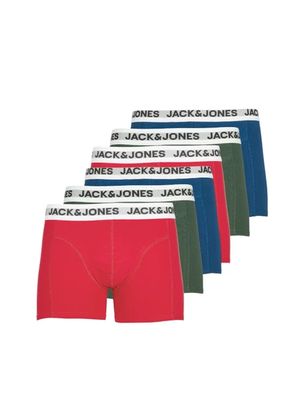 JACK JONES Erkek Pamuklu 6 lı Paket Boxer 12228454 ürün görseli 1