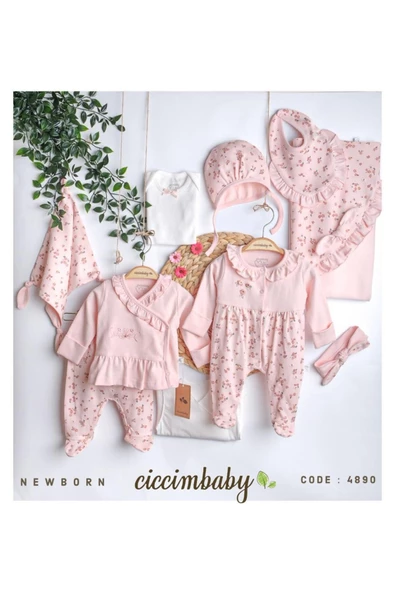 ciccimbaby  10 LU TULUMLU FLOWER GARDEN ZIBIN SETİ ürün görseli 1