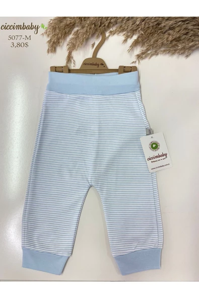 ciccimbaby  ÇİZGİLİ MANŞETLİ PANTALON ürün görseli 1