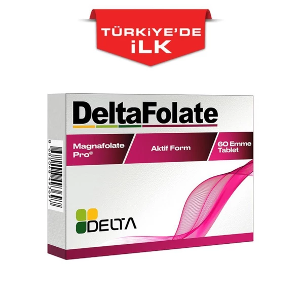Delta Folate Magnafolate Tableti 60 Adet ürün görseli 1