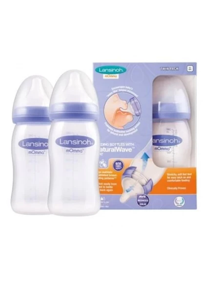 Lansinoh Natural Wave Biberon 2'li Set 240 ML ürün görseli 1