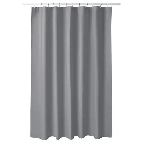 IKEA LUDDHAGTORN BANYO DUŞ PERDESİ GRİ 180x200 CM ürün görseli 1