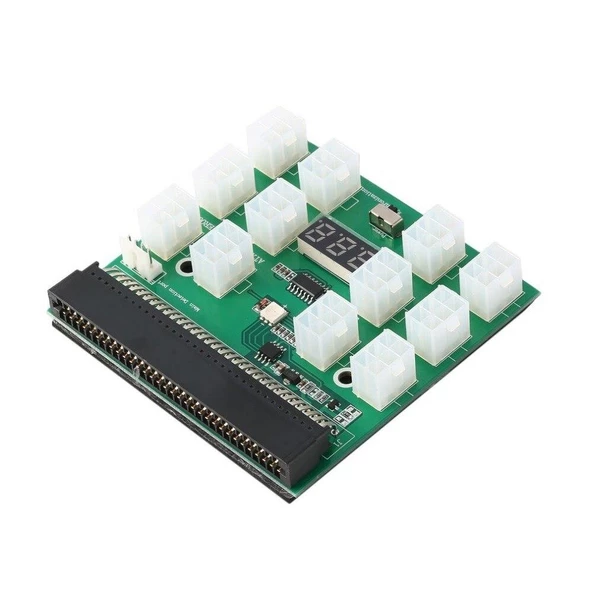 12 Port Güç Kaynağı İçin LED Kesme Panosu 12 V çıkış 6Pin PCI-E Breakout Port ürün görseli 1
