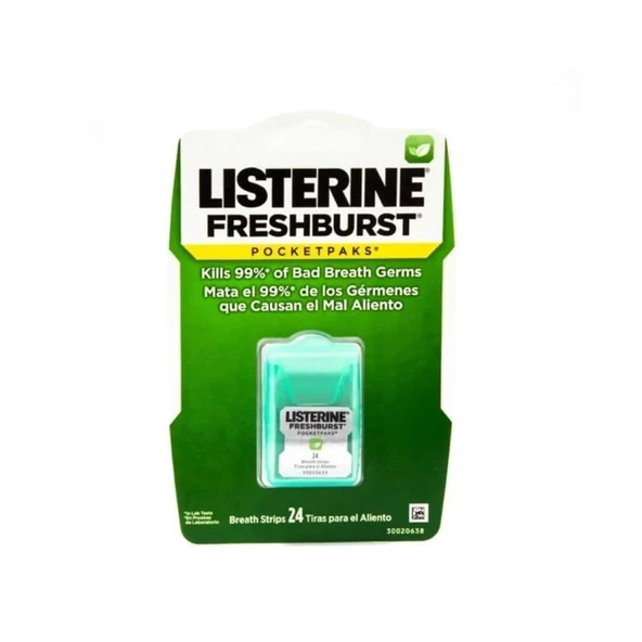 Listerine Fresh Burst Pocketpaks Nefes Şeritleri 24lu ürün görseli 1
