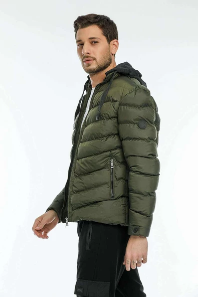 Slazenger Head Erkek Mont Haki - Resim 3