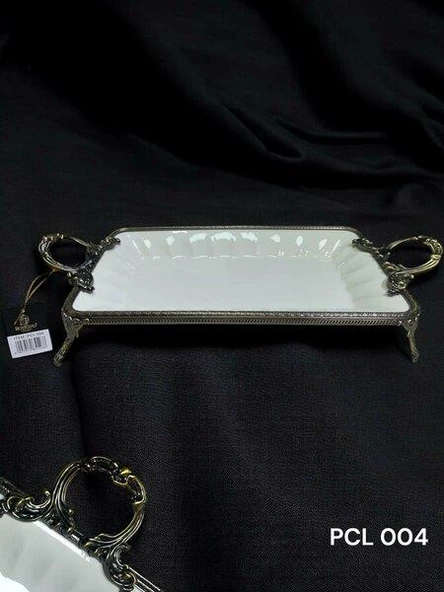 Royking Elegance Dikdörtgen Sunum Tabak Antique 46 CM PCL 004 ürün görseli 1