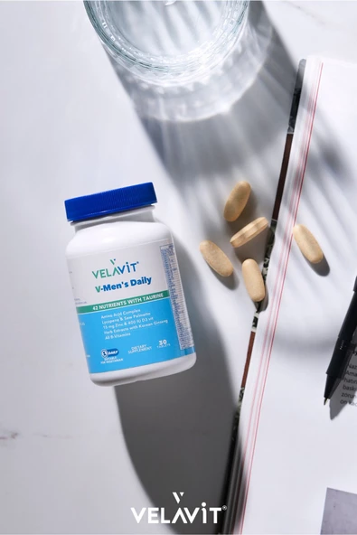 Velavit V-Men's Daily 30 Tablet - Resim 5