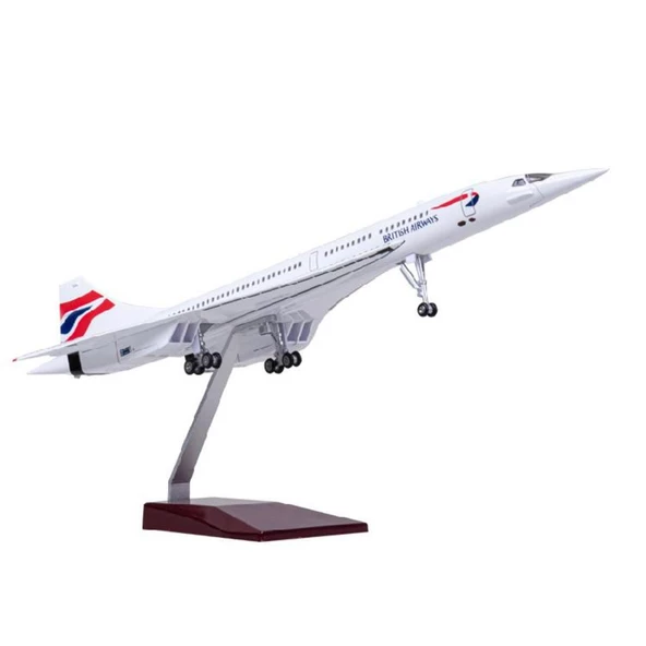 HEDİYELİK-MAKET UÇAKLAR-BRITISH CONCORDE-ÖLÇEK : 1:125 50 CM-JB.CONCORDE ürün görseli 1