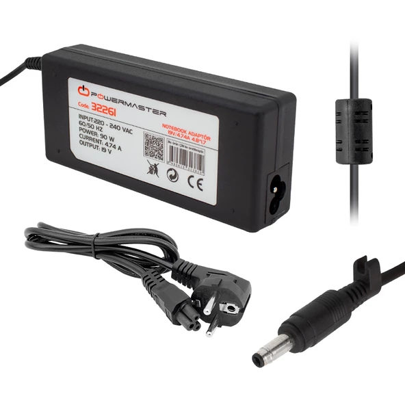 Ayt Powermaster 19 Volt 4.74 Amper 4.8x1.7 Mm Uçlu Laptop Notebook Adaptör Şarj Cihazı Aleti Lg Uyumlu ürün görseli 1