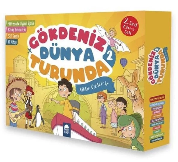 Gökdeniz Dünya Turunda 2 - 2.Sınıf Okuma Seti (10 Kitap Takım) ürün görseli 1