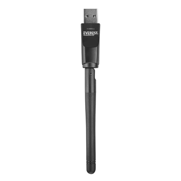 Everest EWN-212 2.4GHz MT7601 İşlemcili 2dBi 150 Mbps Wireless Usb Kablosuz Adaptör İp Tv Uydu Cihazı Uyumlu ürün görseli 1