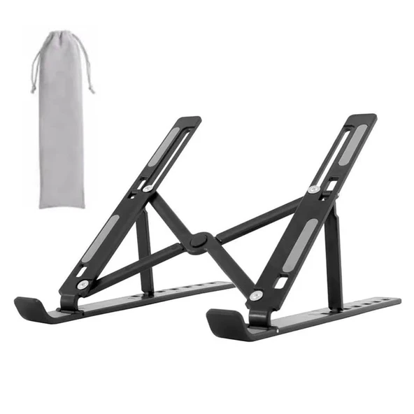 Ayt Frisby FNC-5155ST Taşınabilir Katlanır Alüminyum Tablet Notebook Laptop Stand Tutucu 10-15.6 İnç Arası Uyumlu ürün görseli 1