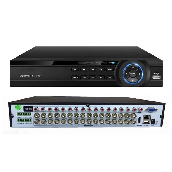 Ayt Drk Ahd 1132 5 MP Metal Kasa 32 Kanal Dvr Kayıt Kayıt Cihazı 5 İn1 32 Li Güvenlik Kamerası Kayıt ürün görseli 1