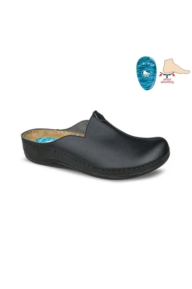 Ceyo 9946-5 Topuk Jelli Anatomik Taban Kadın Terlik Siyah 36-40 ürün görseli 1
