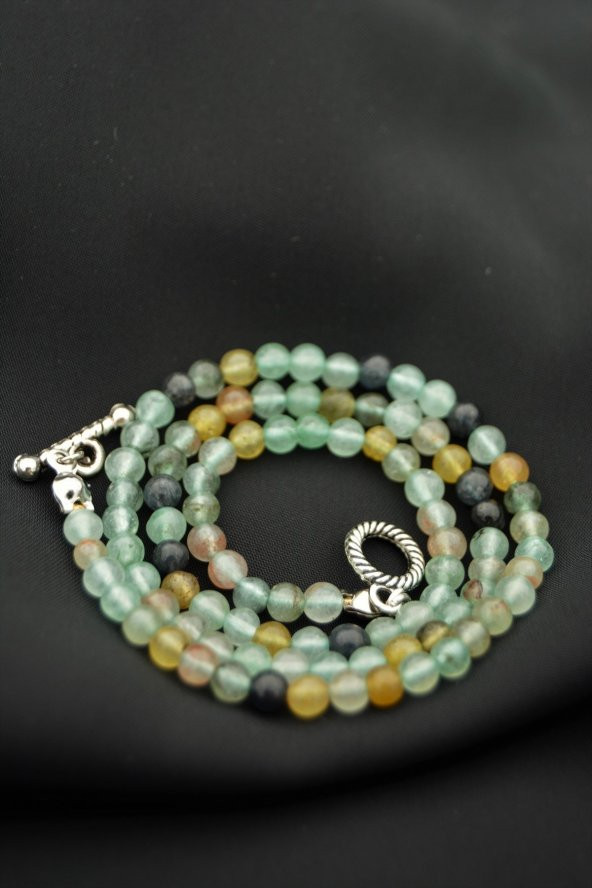 STONEAGE Gerçek Jade Ceyt Yeşim Taşlı Şifa Kolyesi ürün görseli 1