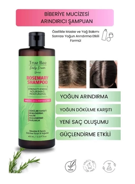 True Bee Daily Dream Mucize Biberiye Kompleks Şampuan 400 ML ürün görseli 1