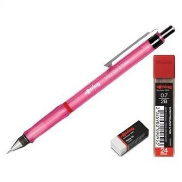 ROTRING OKUL SETI VISUCLICK+JEL 0.7 MM PEMBE ürün görseli 1