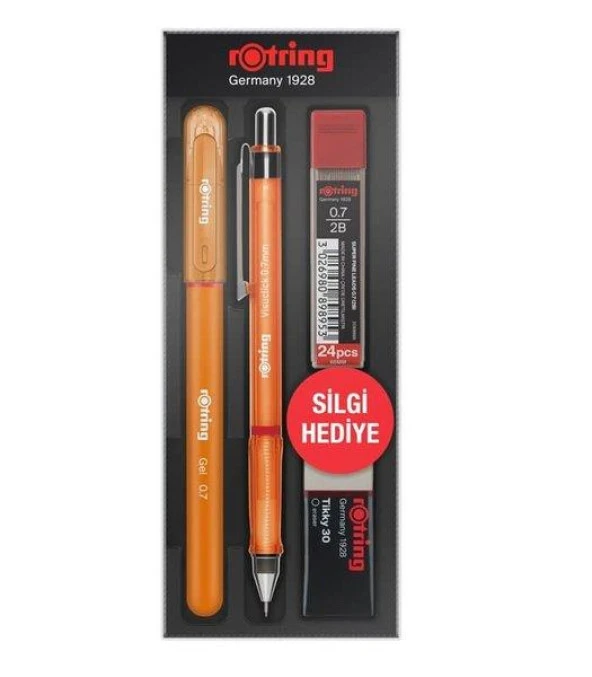 ROTRING OKUL SETI VISUCLICK+JEL 0.7 MM TURUNCU ürün görseli 1
