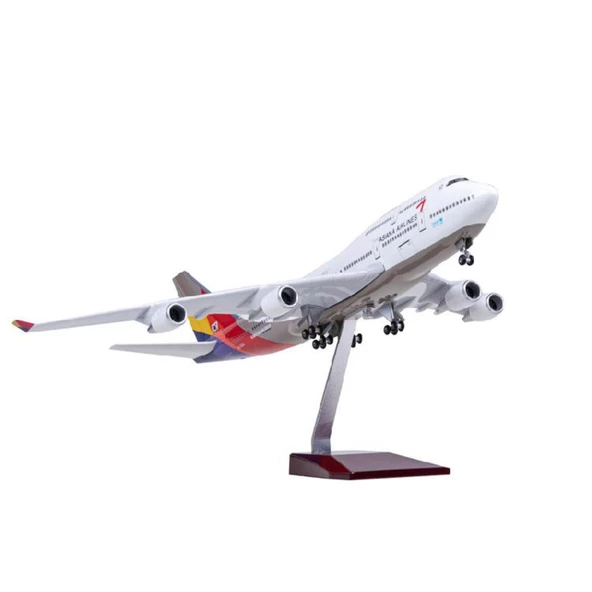 HEDİYELİK-MAKET UÇAKLAR-ASIANA-ÖLÇEK : 1:160 47 CM-JB747-400ASIANA ürün görseli 1