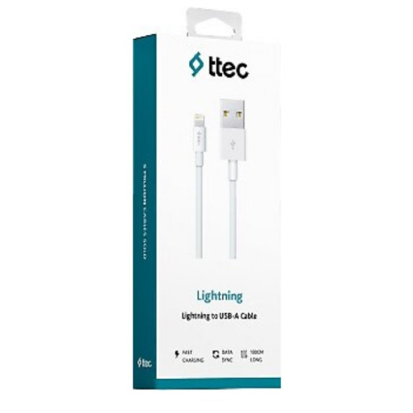 ttec Lightning 100cm Şarj Kablosu- Beyaz (2DK7508B) - Resim 2