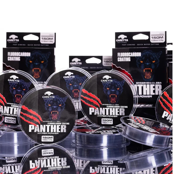 Caretta Panther 150m Fluorocarbon Kaplama Olta Misinası  0,40 mm ürün görseli 1