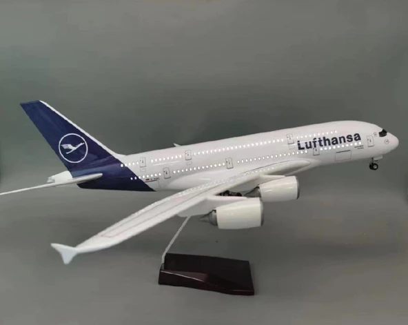 HEDİYELİK-MAKET UÇAKLAR-LUFTHANSA-ÖLÇEK : 1:160 45,5 CM-JA380LUFT ürün görseli 1