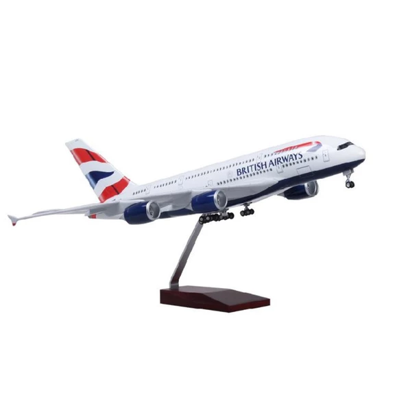 HEDİYELİK-MAKET UÇAKLAR-BRITISH-ÖLÇEK : 1:160 45,5 CM-JA380BRITISH ürün görseli 1