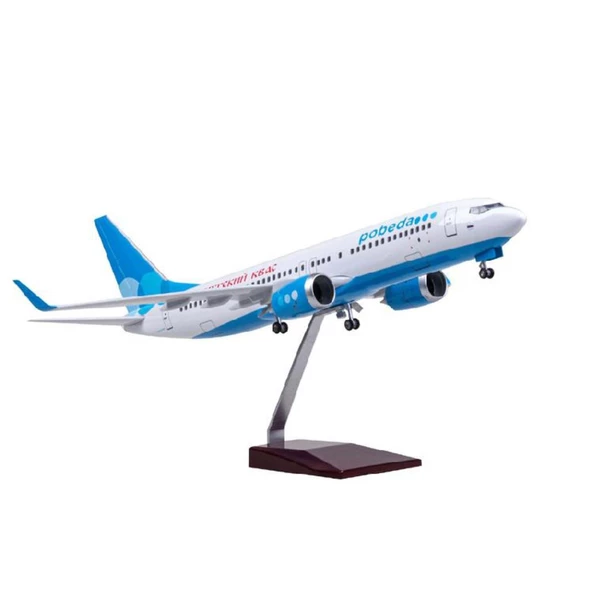HEDİYELİK-MAKET UÇAKLAR-VICTORY AIRLINES OF RUSSIA-ÖLÇEK : 1:85 47 CM-JB737VICTORY ürün görseli 1