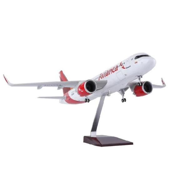 HEDİYELİK-MAKET UÇAKLAR-AVIANCA-ÖLÇEK : ÖLÇEK : 1:80 47 CM-JA320NEOAVIANCA ürün görseli 1
