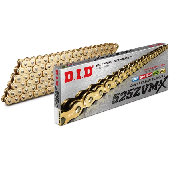 Did 525-120Zvm-x 2017-2024 Suzuki GSX-R 1000R Uyumlu Zincir Zvm-x Gold (Sarı) Renk ürün görseli 1