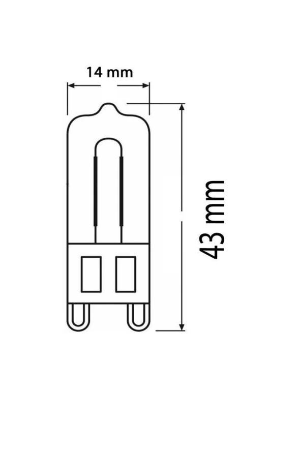 Osram 40W 300° Isıya Dayanıklı Halojen Kapsül Ampul Sarı Işık (5 Adet) ürün görseli 1