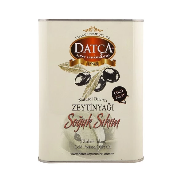Datça Soğuk Sıkım Zeytinyağı 3 lt (Teneke) ürün görseli 1